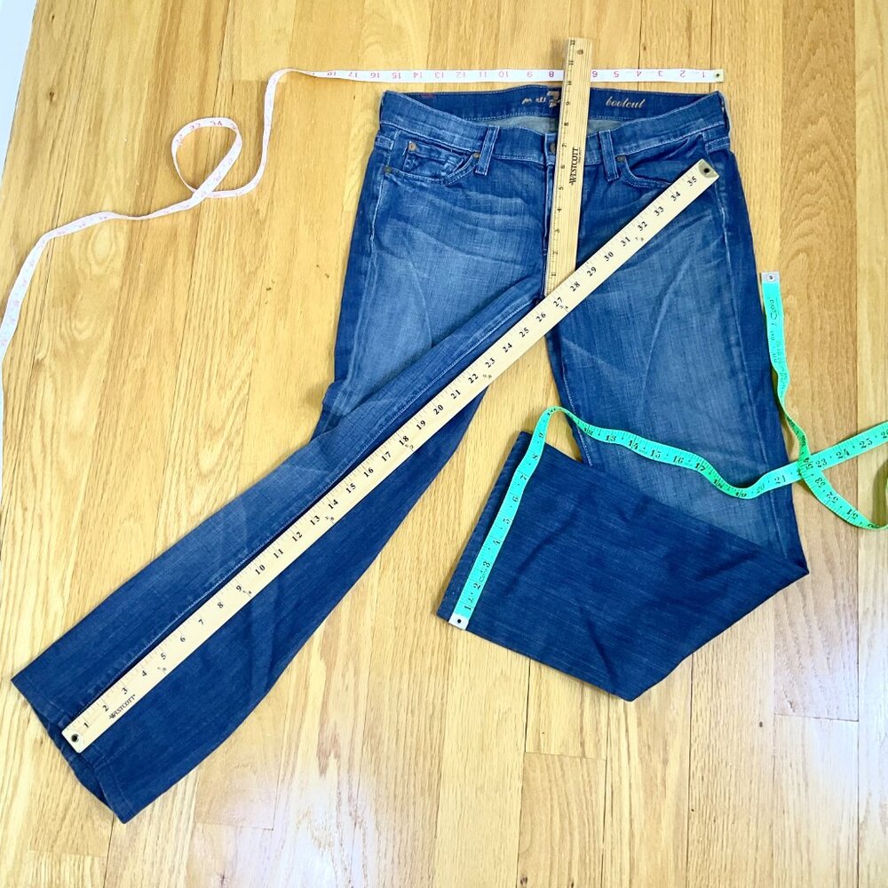 7 For All Mankind Jeans Low Rise Bootcut (28) - Picture 8 of 9